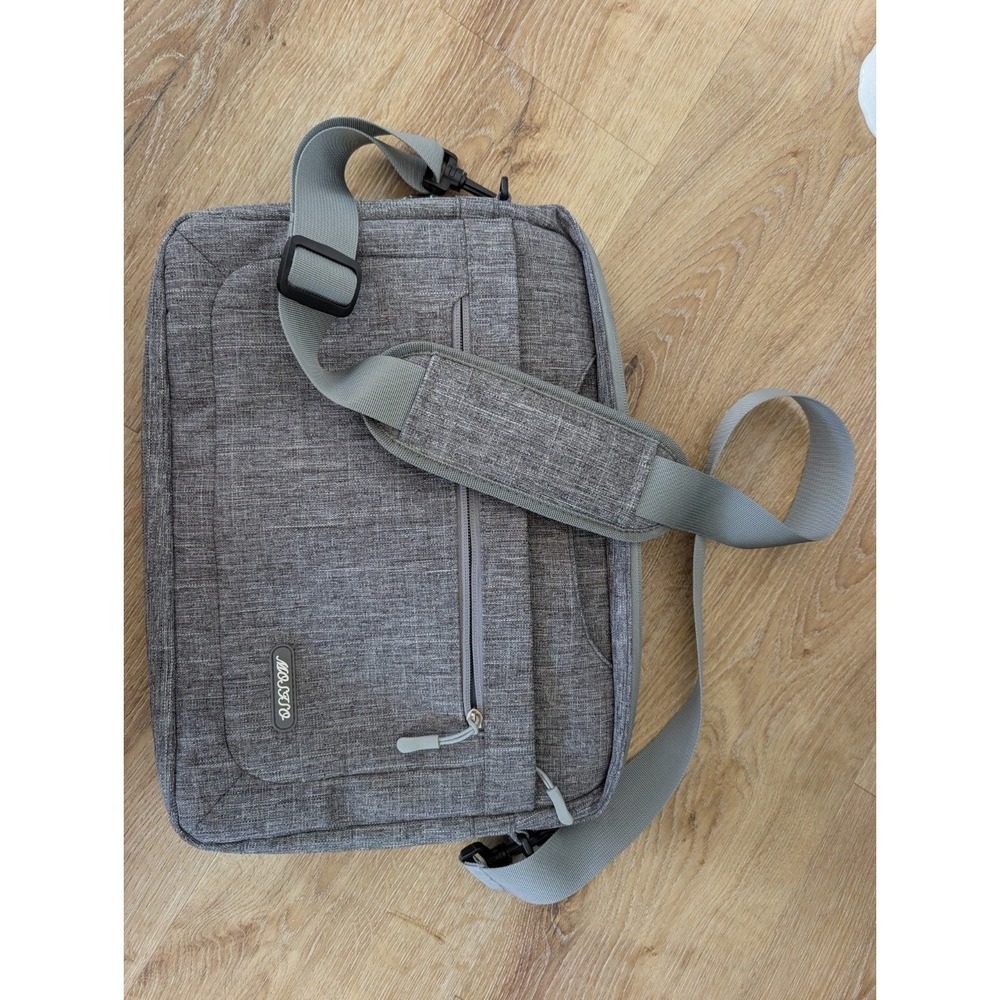 Messenger /‎ Laptop Computer bag grey Cross Body Strap For Work / Travel
